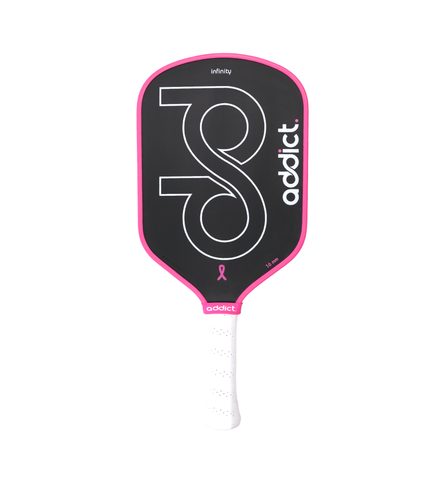 Addict Infinity 8 Pink Fight Pickleball Paddle (Black)