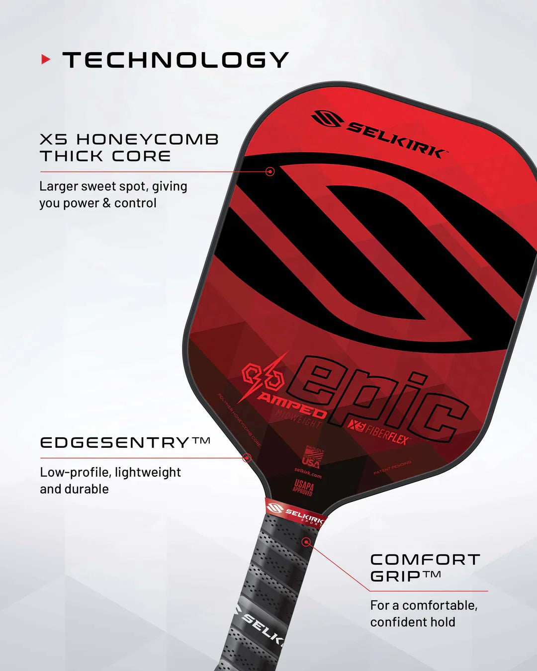 Selkirk Amped Epic Pickleball Paddles