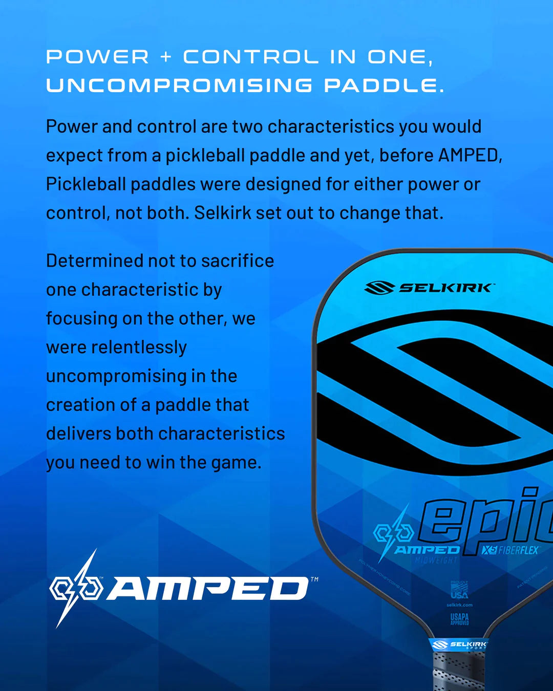 Selkirk Amped Epic Pickleball Paddles